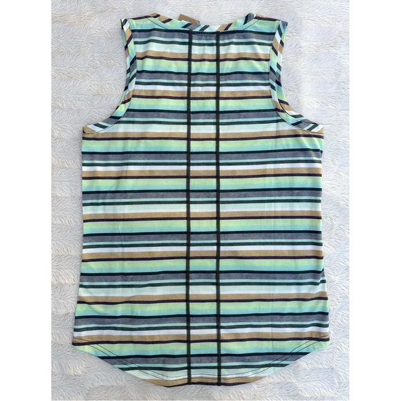 NEW Title Nine Vibe Tank Top in Hanalei Stripe Print - Picture 13 of 17